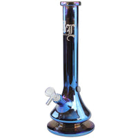 Black Leaf Neverland Glass Bong Blue