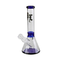 Black Leaf Flask Bong Blue