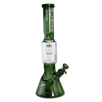 BLAZE Ice Bong Ice vs. Fire Drum Percolator Green