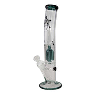 Black Leaf Ice Bong with Percolator Sea Green