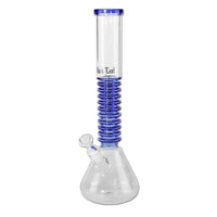 Black Leaf Flask Bong Rings Blue