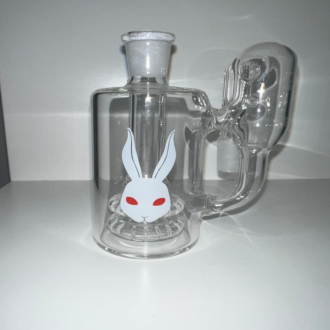 Kani-design lisävesisäiliö showerhead 14,5mm, kirkasta lasia, tehokkaampaan suodatukseen - Kaninkolo