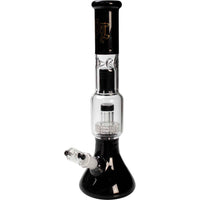 BL Glass Bong Multi-Level-Bong Percolator Black