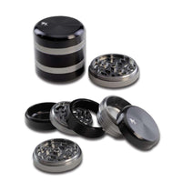 BL Aluminium Grinder 5-part silver black