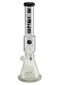 BLAZE GLASS Ice Bong Drum Percolator black