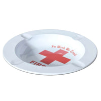 Black Leaf Metal Ash Tray FIRST AID