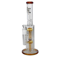 Black Leaf Ice Bong Double 8-Arm Tree Percolator