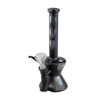 Glass Bong with Hearts matt black