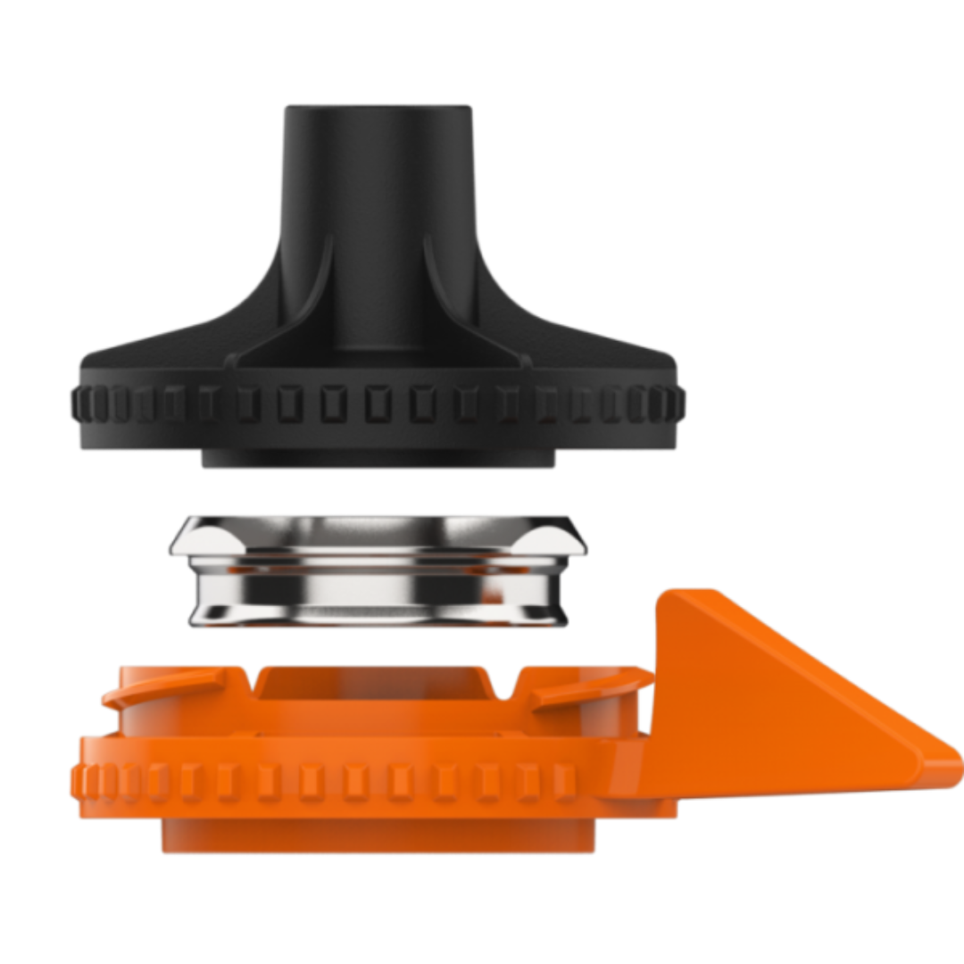 Storz & Bickel Plenty vaporisaattorin alkuperäinen täyttökammio, asetettuna laitteeseen