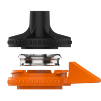 Storz & Bickel Plenty vaporisaattorin alkuperäinen täyttökammio, asetettuna laitteeseen