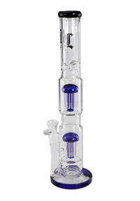 BL Ice Bong 2x 10-Arm Tree Percolator blue