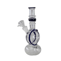 Black Leaf SCULPY Glass Bong Blue
