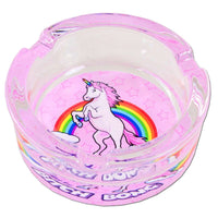 Black Leaf Glass Ash Tray 85mm