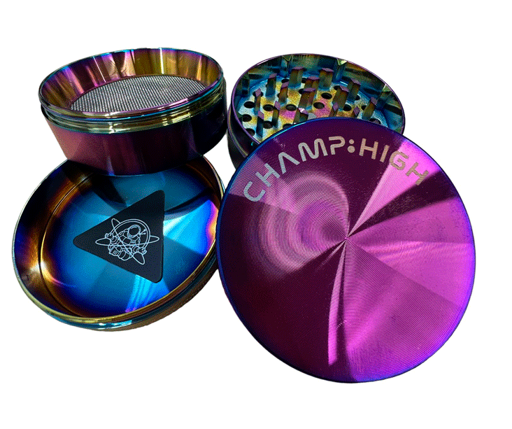 Champ High Rainbow Grinderi Kaninkolo suomalainen CBD-kauppa kannabiskauppa