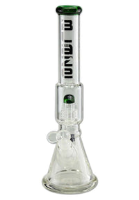 BLAZE GLASS Ice Bong Drum Percolator green
