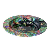 Black Leaf Metal Ash Tray MUSHROOMS