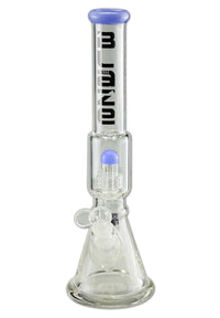 BLAZE GLASS Ice Bong Drum Percolator light blue