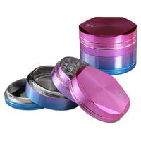Alu Grinder 4 - part pink - blue iridescent - Kaninkolo - 