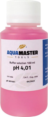 Aquamaster PH 4.01 kalibrointineste 100ml - Kaninkolo - Muut telttatarvikkeet