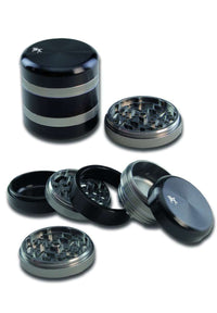 BL Aluminium grinder 5 - part silver/black - Kaninkolo - Grinderit