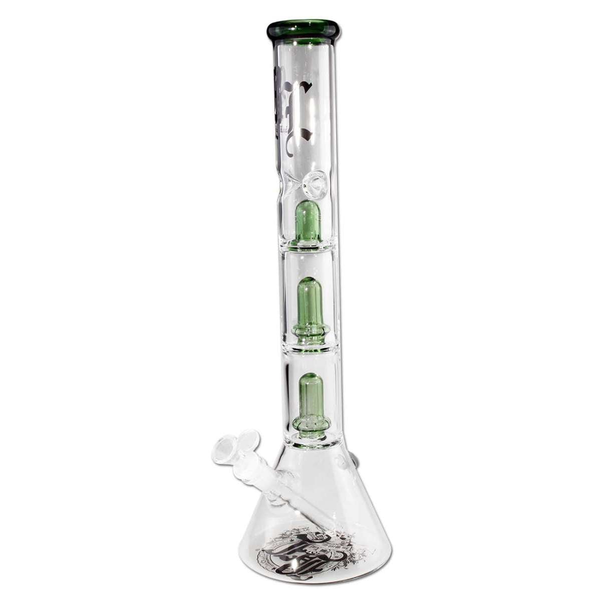 BL Beaker Ice Bong 2x Ufo Percolator Green - Kaninkolo - Bongit