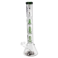 BL Beaker Ice Bong 2x Ufo Percolator Green - Kaninkolo - Bongit