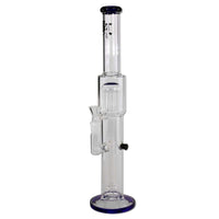 BL Glass Bong Drum + Tree Percolator blue - Kaninkolo - Bongit