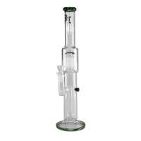 BL Glass Bong Drum + Tree Percolator green - Kaninkolo - Bongit