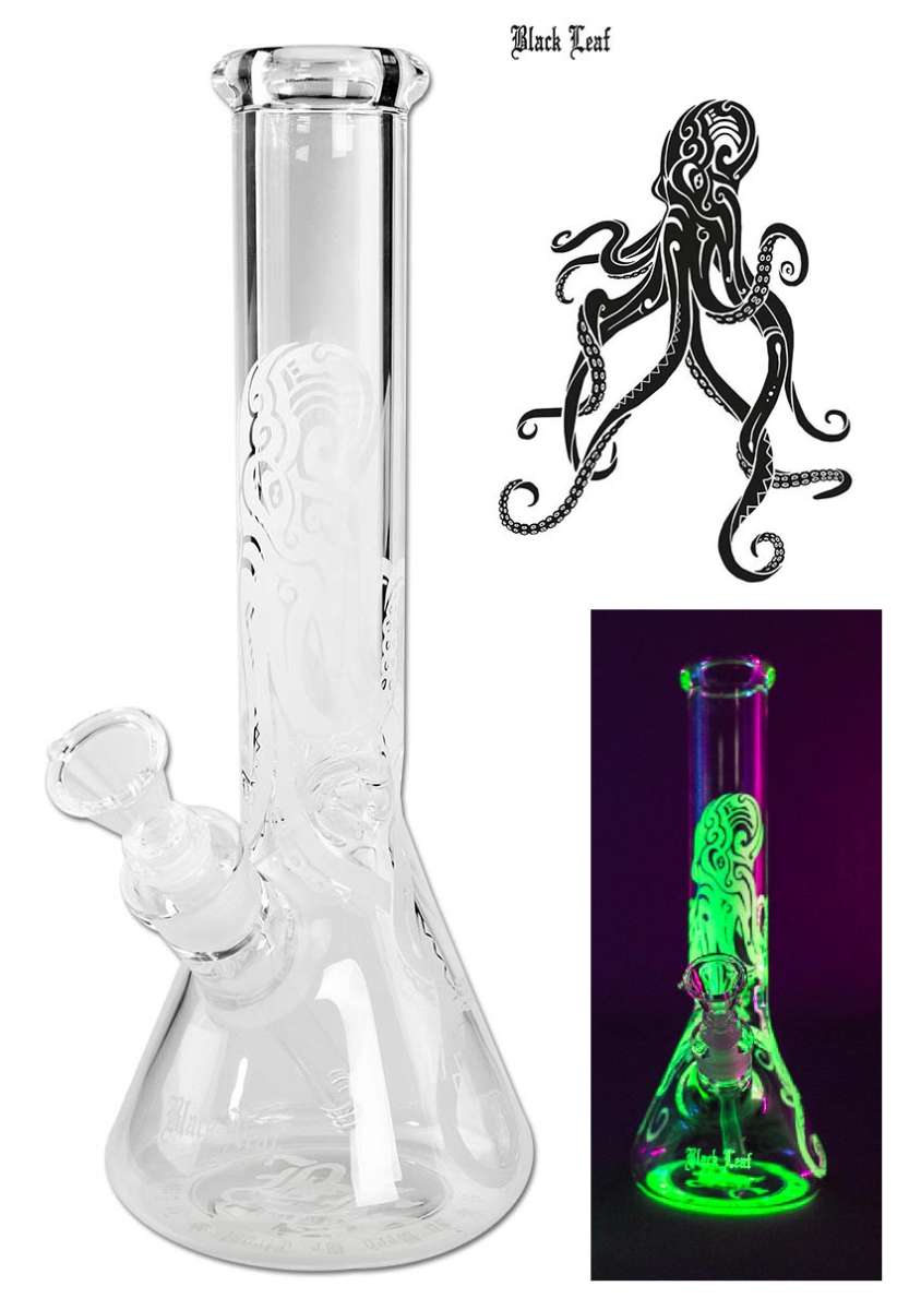 BL "Kraken" Flask Bong Ice Glow 34,5cm - Suomalainen Kannabiskauppa Kaninkolo -  Bongit