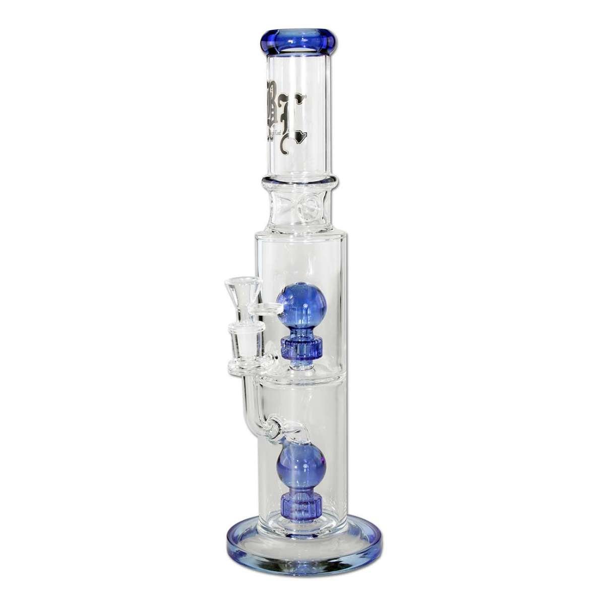 Black Leaf Blue Hour Ice Bong Shower Head Perco - Kaninkolo - Bongit