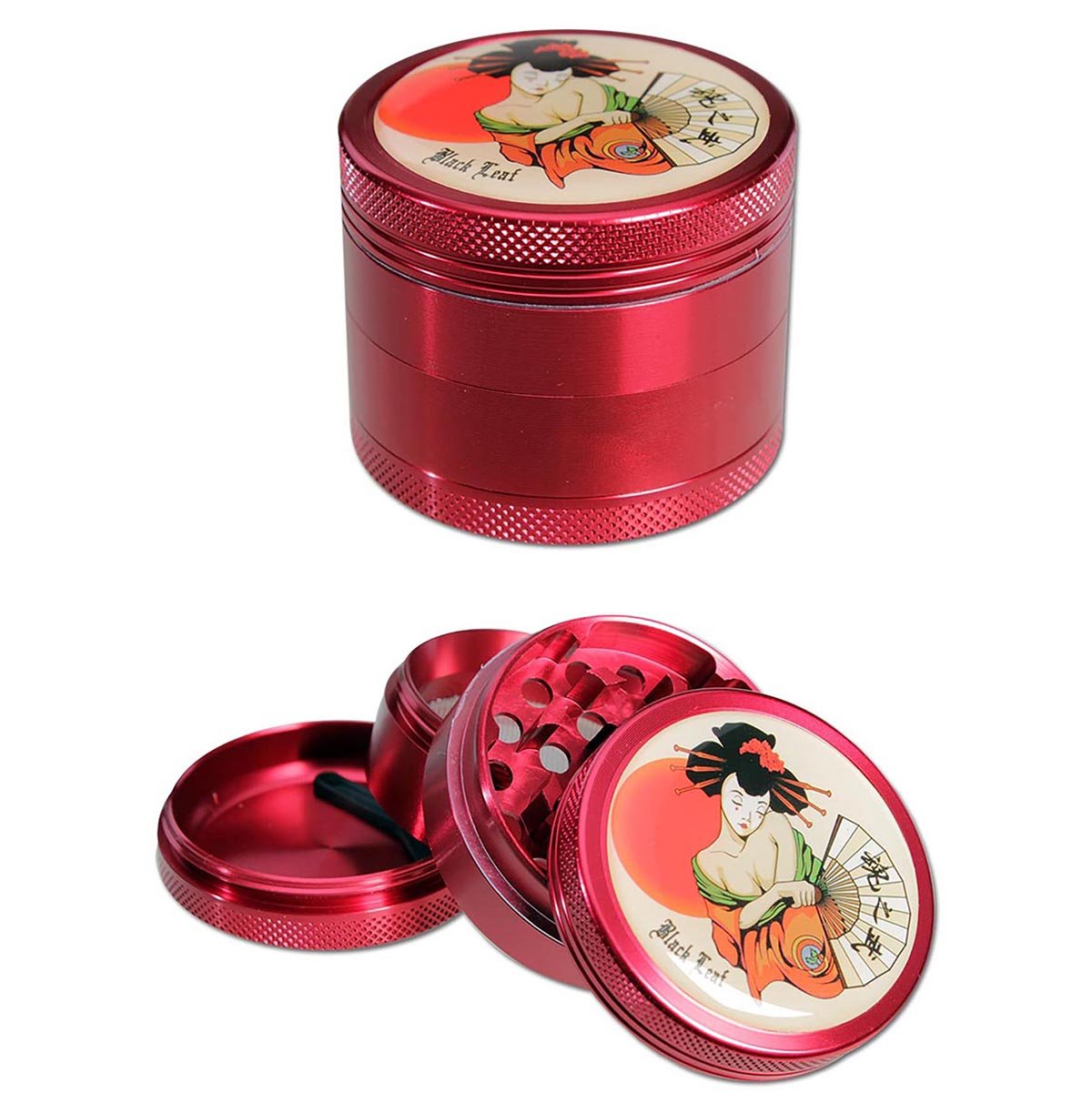 Black Leaf Grinder GEISHA 4 - part RED - Kaninkolo - Grinderit