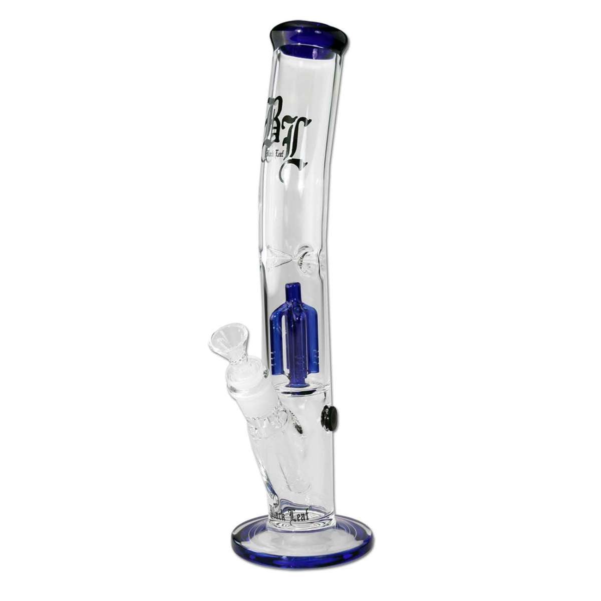 Black Leaf Ice Bong with Percolator Blue - Kaninkolo - Bongit