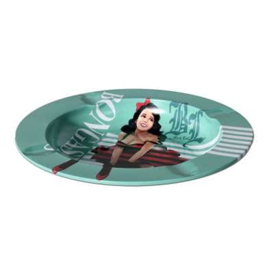 Black Leaf Metal Ash Tray BONGASMUS - Kaninkolo - Tuhkakupit