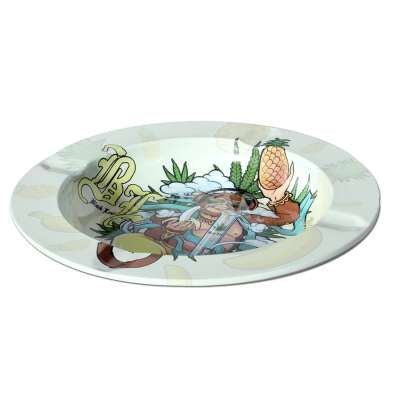 Black Leaf Hanuman metallinen tuhkakuppi, jossa on yksityiskohtainen kuva intialaisesta apinajumalasta Hanumanista, heijastaa antiikkista pronssin sävyä ja kestävää laatua.