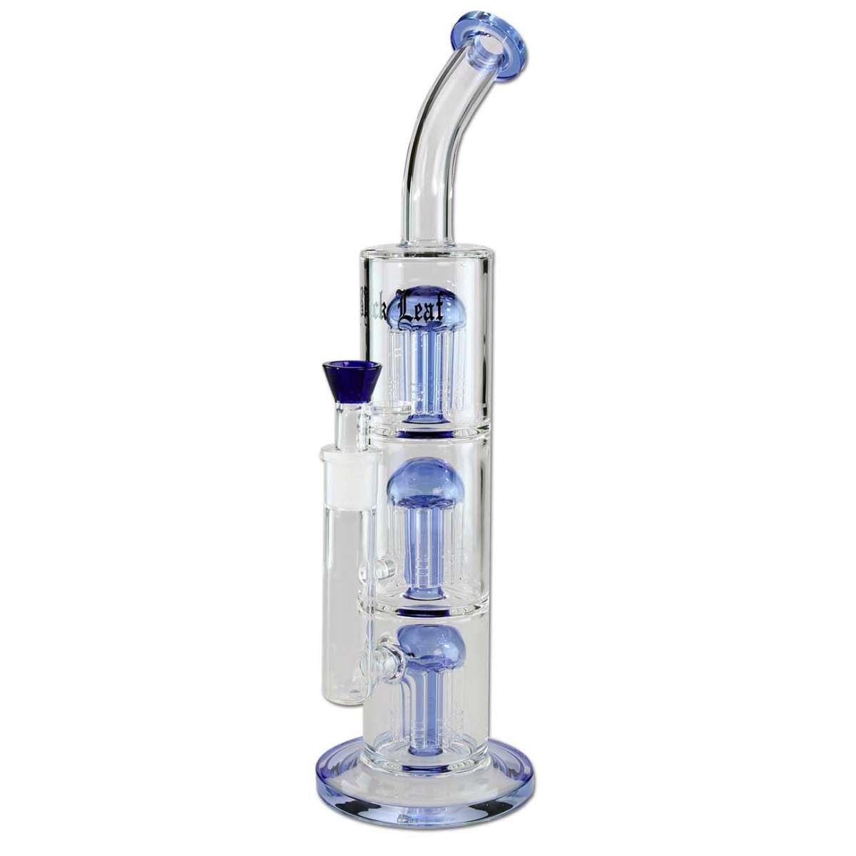 Black Leaf Percolator Bong 3x 8 - Arm Tree Perco Blue - Kaninkolo - Bongit