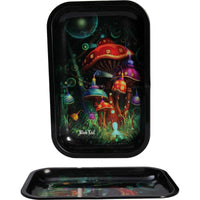 Black Leaf Rolling Tray Mushroom S - Kaninkolo - Rolling trayt