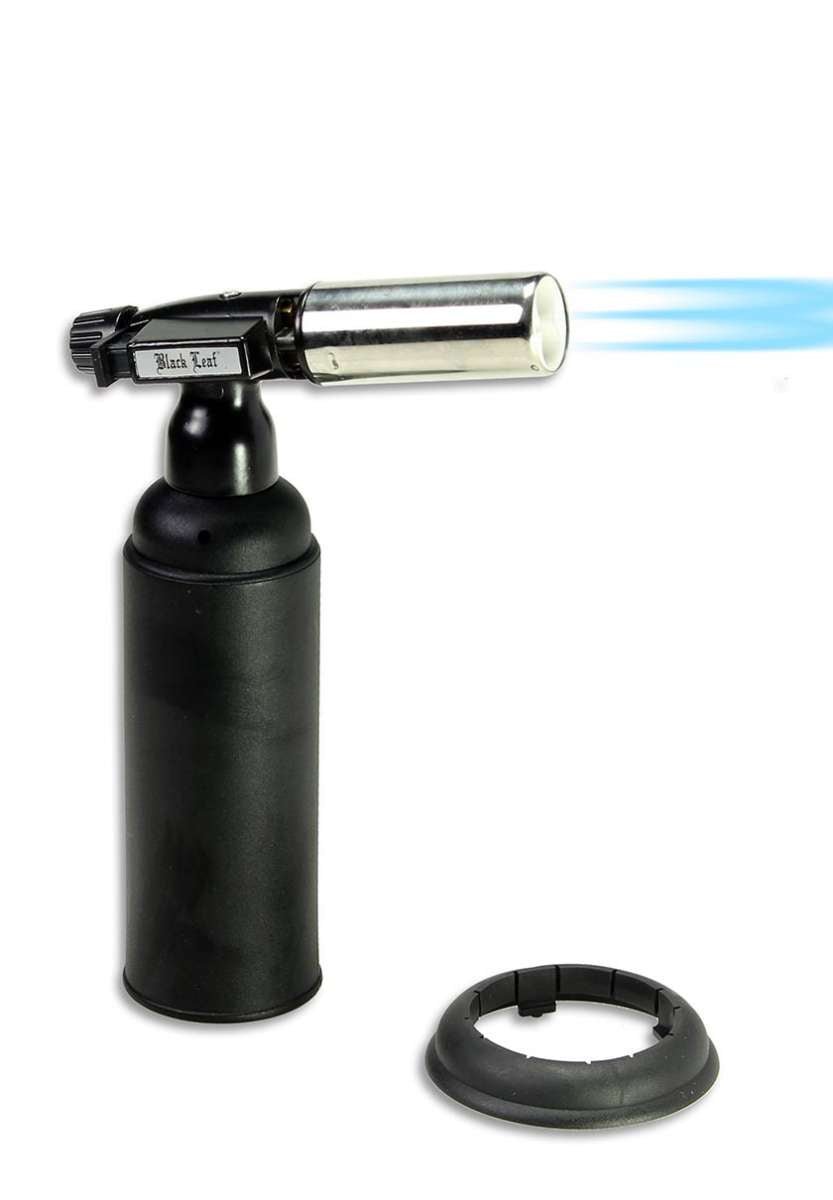 Black Leaf Torch Electronic Lighter Black - Kaninkolo - Sytyttimet