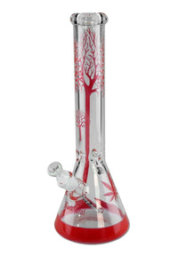 Black Leaf Tree Flask Bong Ice red - Kaninkolo - Bongit