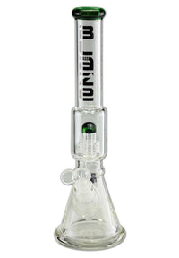 BLAZE GLASS Ice Bong Drum Percolator green - Kaninkolo - Bongit