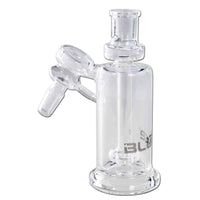 BLAZE Precooler Shower Head Percolator läpinäkyvästä borosilikaattilasista, jossa näkyy suihkupääperkolaattori savun viilentämiseen ja suodattamiseen.