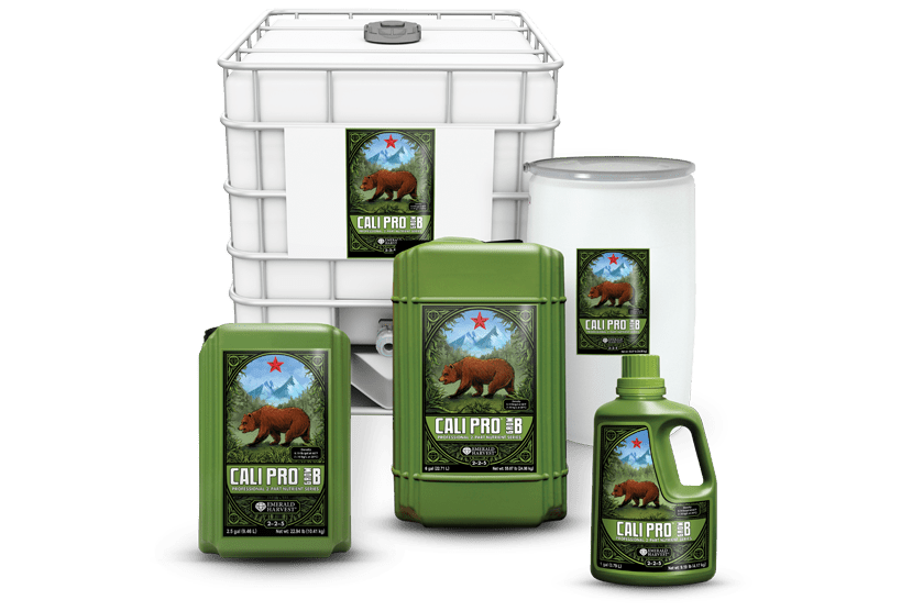 Cali PRO Grow A+B 2-osainen kasviravinnesetti, sisältäen A- ja B-ravinnepullot kasvien kasvuvaiheeseen