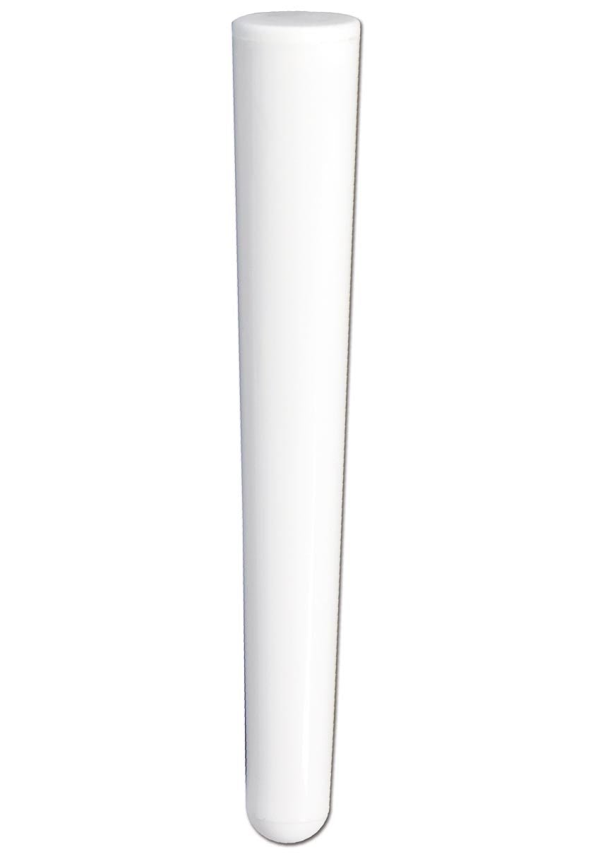 Valkoinen, kovaa muovia oleva sylinterimäinen suojakotelo King Size -kartoille, jossa on tiivis pop-top-kansi.