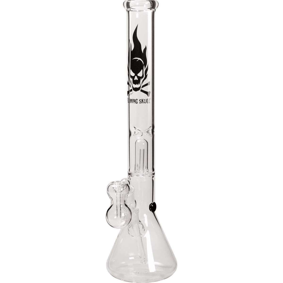 Glass Bong Black Leaf Ice Clear 1xPercolator - Kaninkolo - Bongit