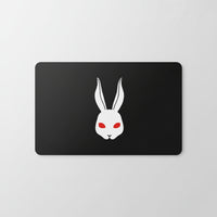 Musta kestävä muovinen Kaninkolo Hustler SYLD-kortti alkuperäisellä logolla - Kaninkolo