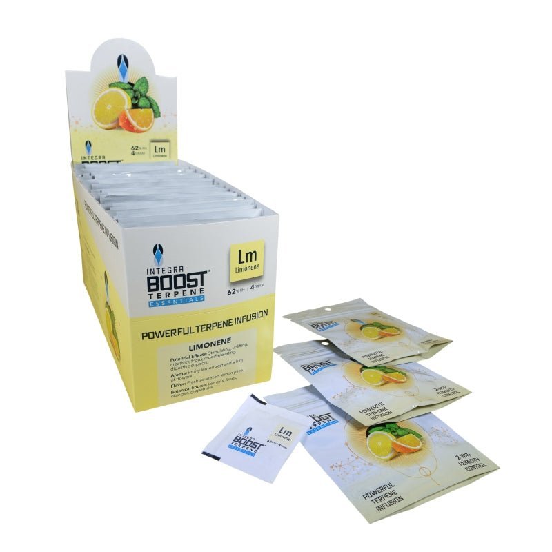 Integra Boost Terpene Essentials - Limoneeni (67g) - Kaninkolo - Suomalainen CBD - kauppa - Säilytys.