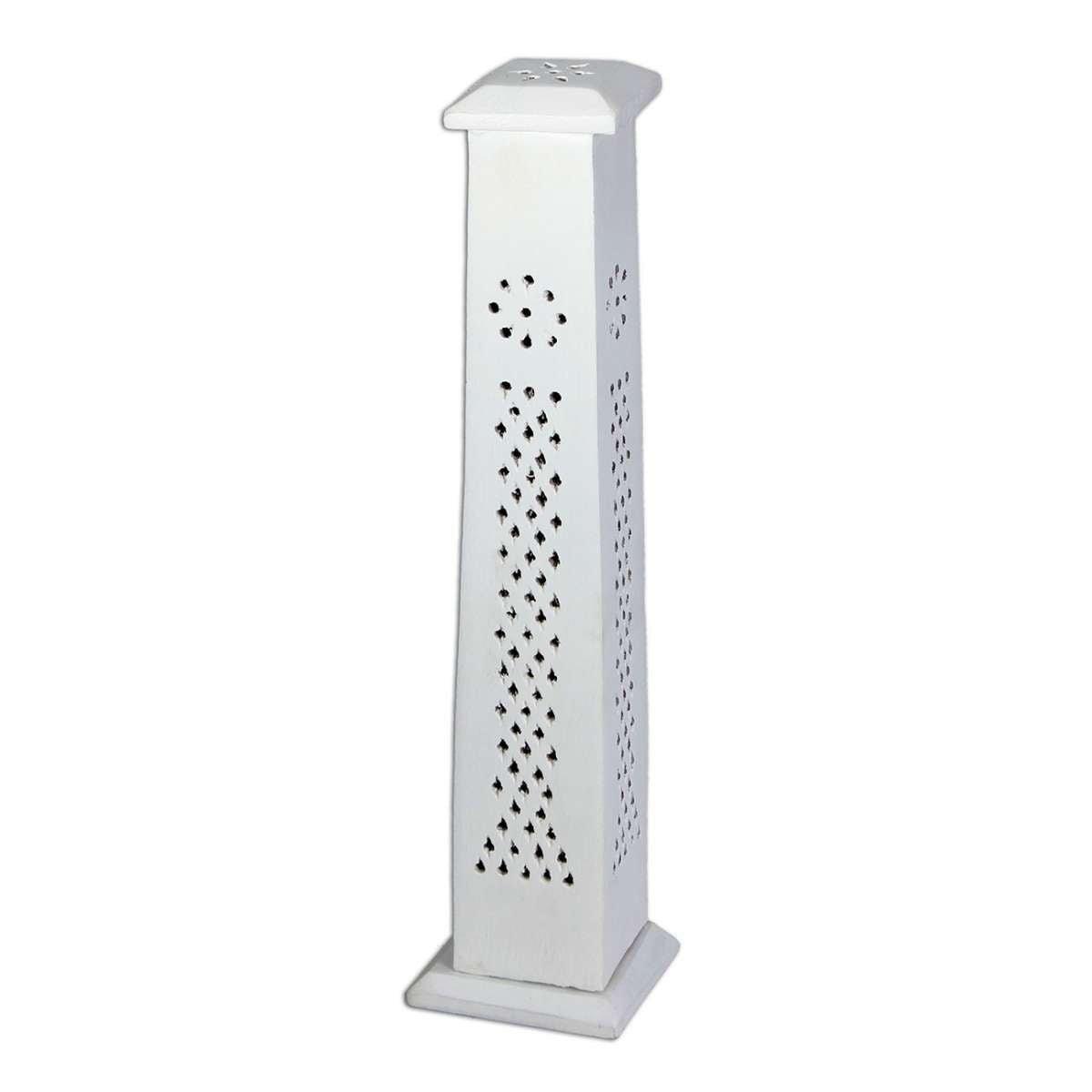 Mango Wood Incense Holder White - Kaninkolo - Suitsukkeet ja suitsukepidikkeet