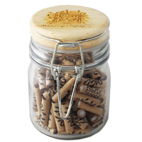 Pakkaus Medusa Filters Organic 6mm aktiivihiilisuodattimia, joissa näkyvissä yksittäisiä suodattimia ja brändin logo. Korostaa luonnollista kookoshiiltä.