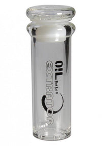 Oil Black Leaf Extractor L -koko, korkealaatuinen metallinen uuttolaite kuivattujen yrttien tiivistämiseen ja laadukkaan uutteen valmistukseen.