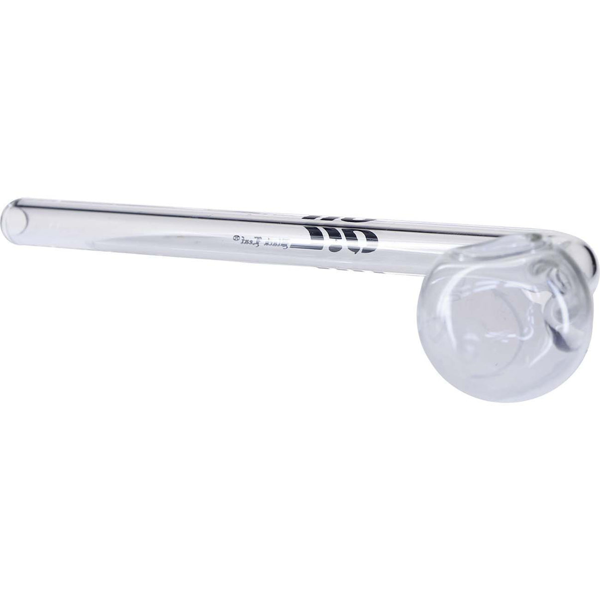 Black Leaf 12cm borosilikaattilasinen öljypiippu läpinäkyvällä pallolla tiivisteiden tehokkaaseen höyrystämiseen