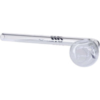 Black Leaf 12cm borosilikaattilasinen öljypiippu läpinäkyvällä pallolla tiivisteiden tehokkaaseen höyrystämiseen